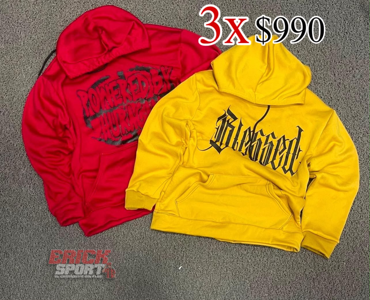 Combo 3 Hoodies de algodon